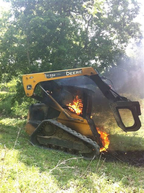 skid steer fire problem|skid steer fire removal.